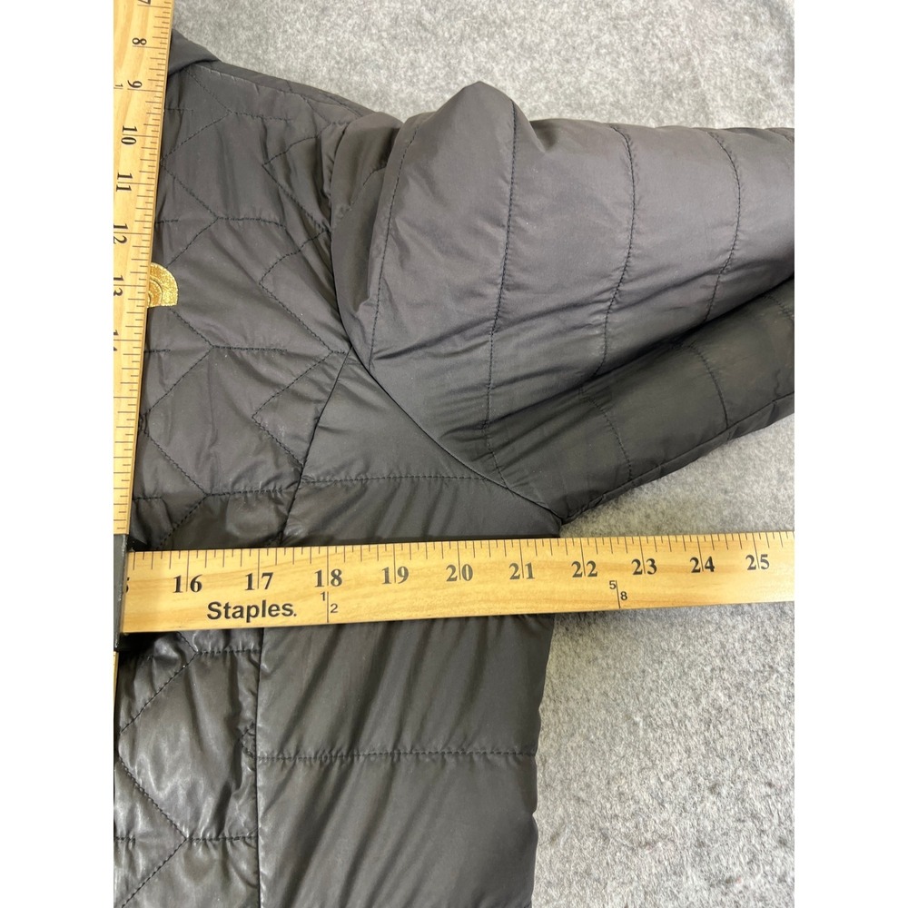 The North Face Womens Black Insulated Hooded Parka Jacket Quilted Full Zip Large - Picture 3 of 11